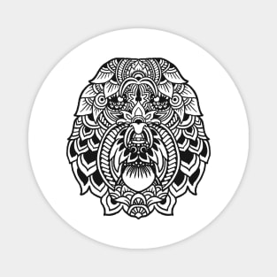 Bearded Collie Mandala Magnet